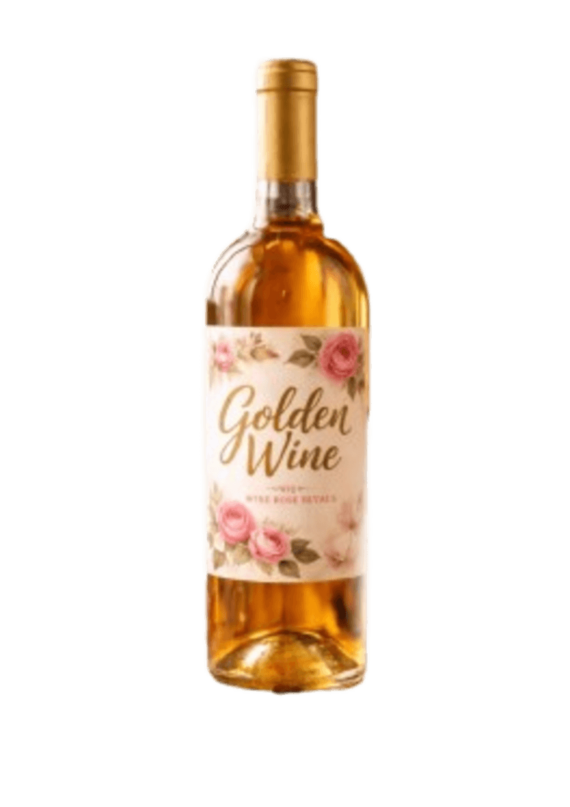 Golden Wine Rosé Floral